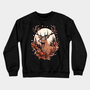 Cottagecore Deer Ugly Christmas Men Kids Women Christmas Crewneck Sweatshirt